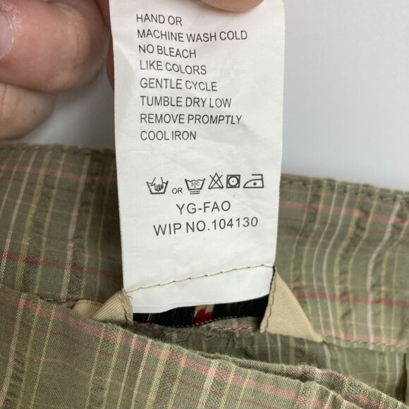 Woolrich Sage Green Shuffle Plaid Pants Size 14 Women’s New NWT Cotton T5794 - Picture 9 of 9